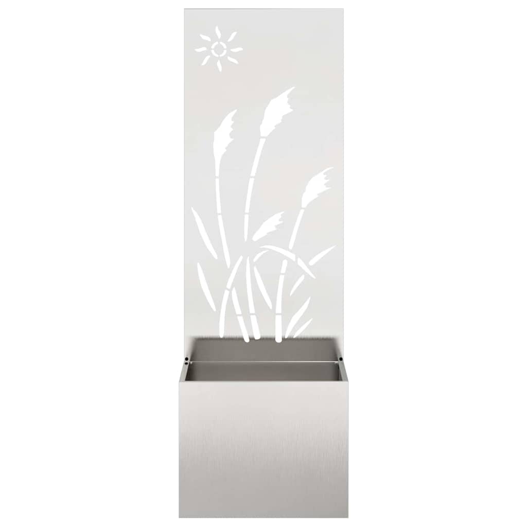 Garden Privacy Screen Sliver 50 x 150 cm Stainless steel