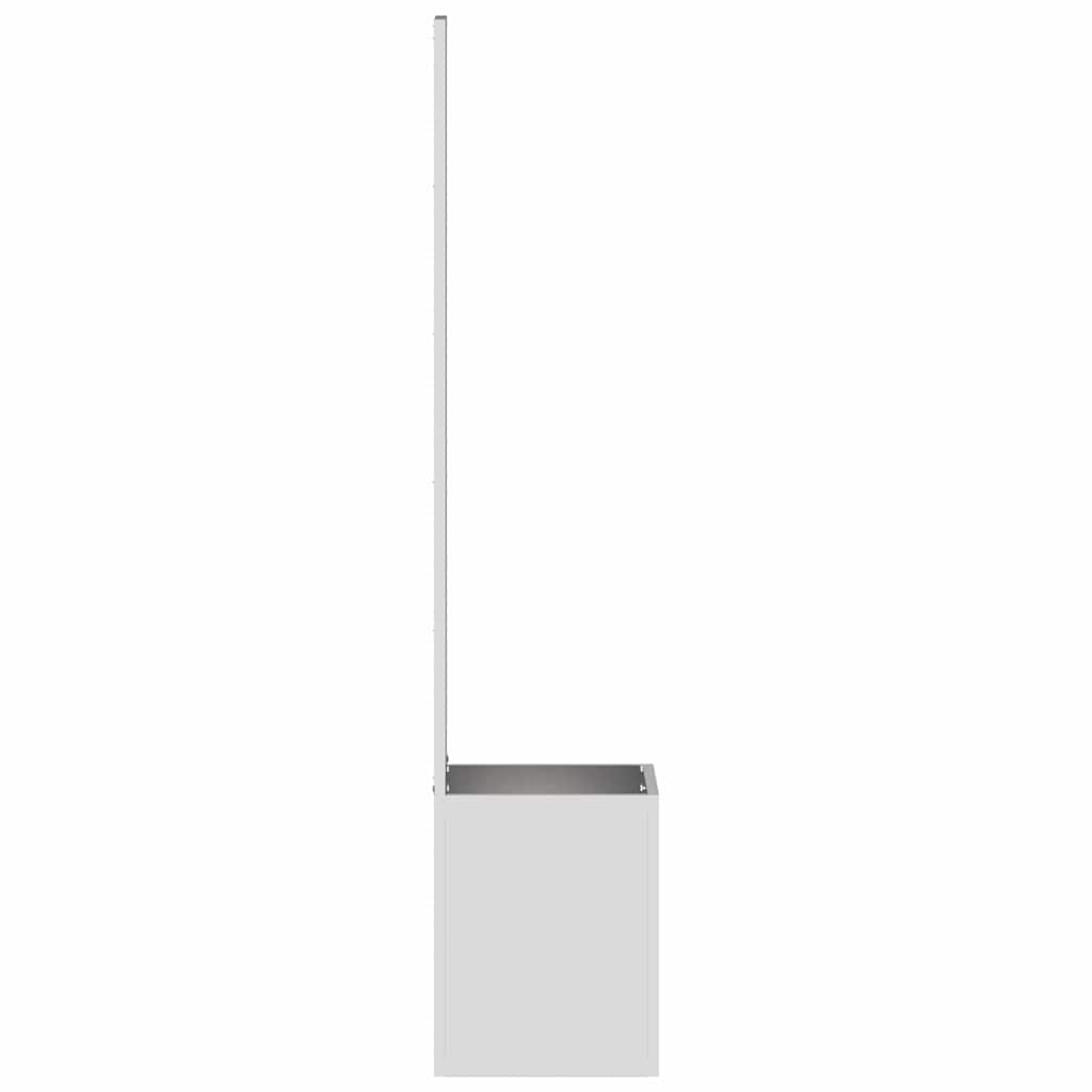 Garden Privacy Screen Silver 50 x 140 cm Galvanised steel
