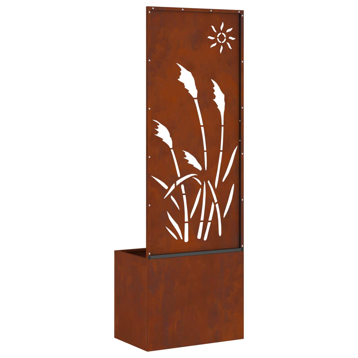 Garden Privacy Screen Rusty 50 x 32 x 150 cm Weathering steel