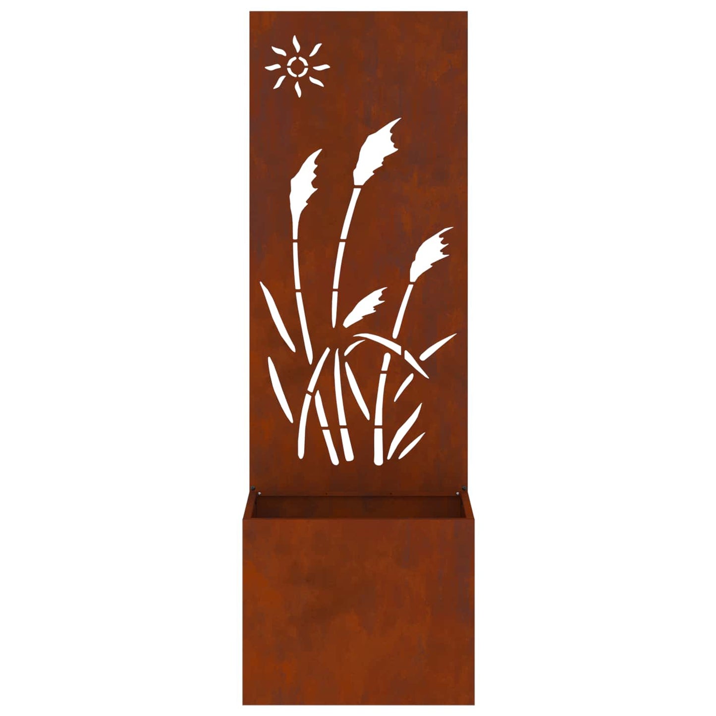 Garden Privacy Screen Rusty 50 x 32 x 150 cm Weathering steel
