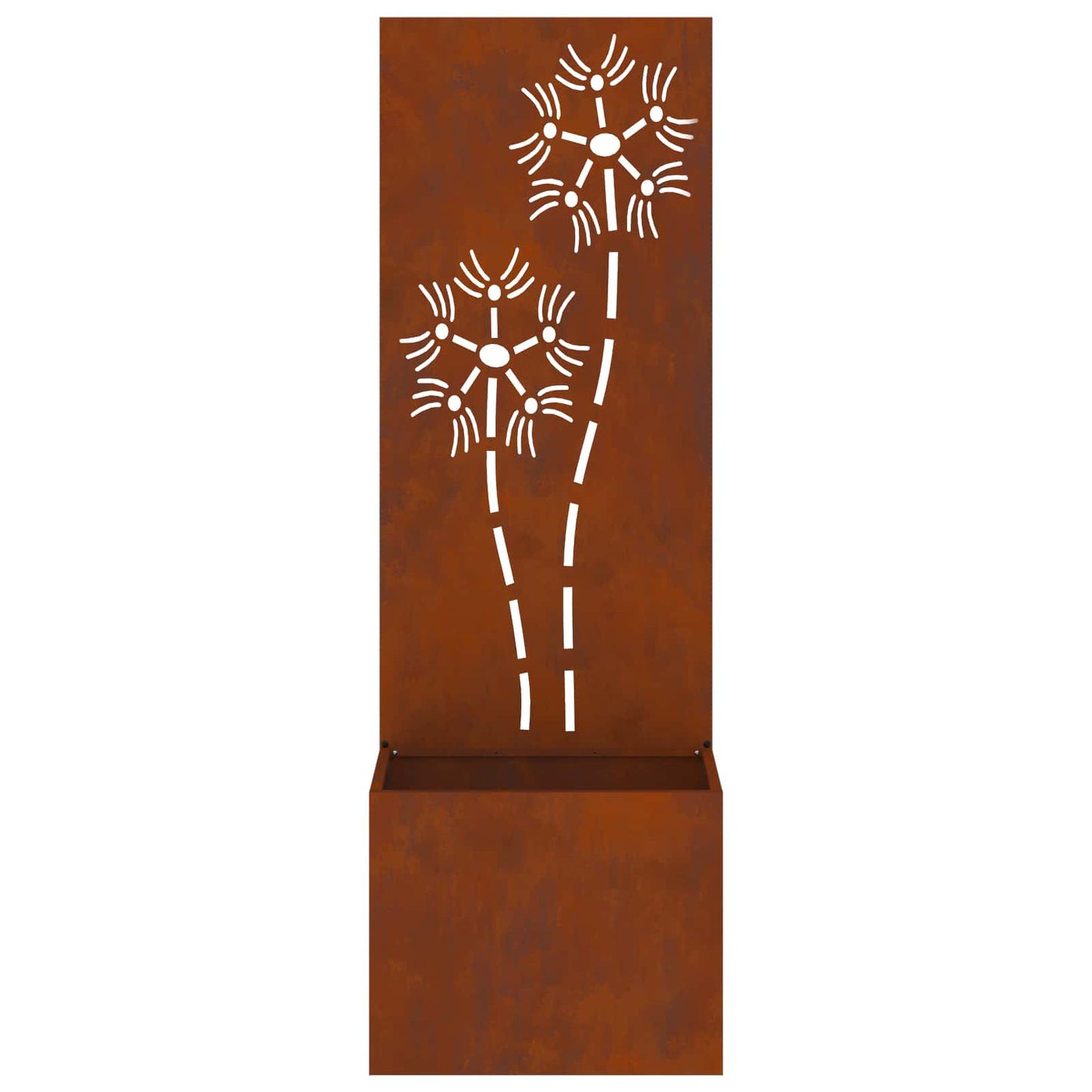 Garden Privacy Screen Rusty 50 x 32 x 150 cm Weathering steel