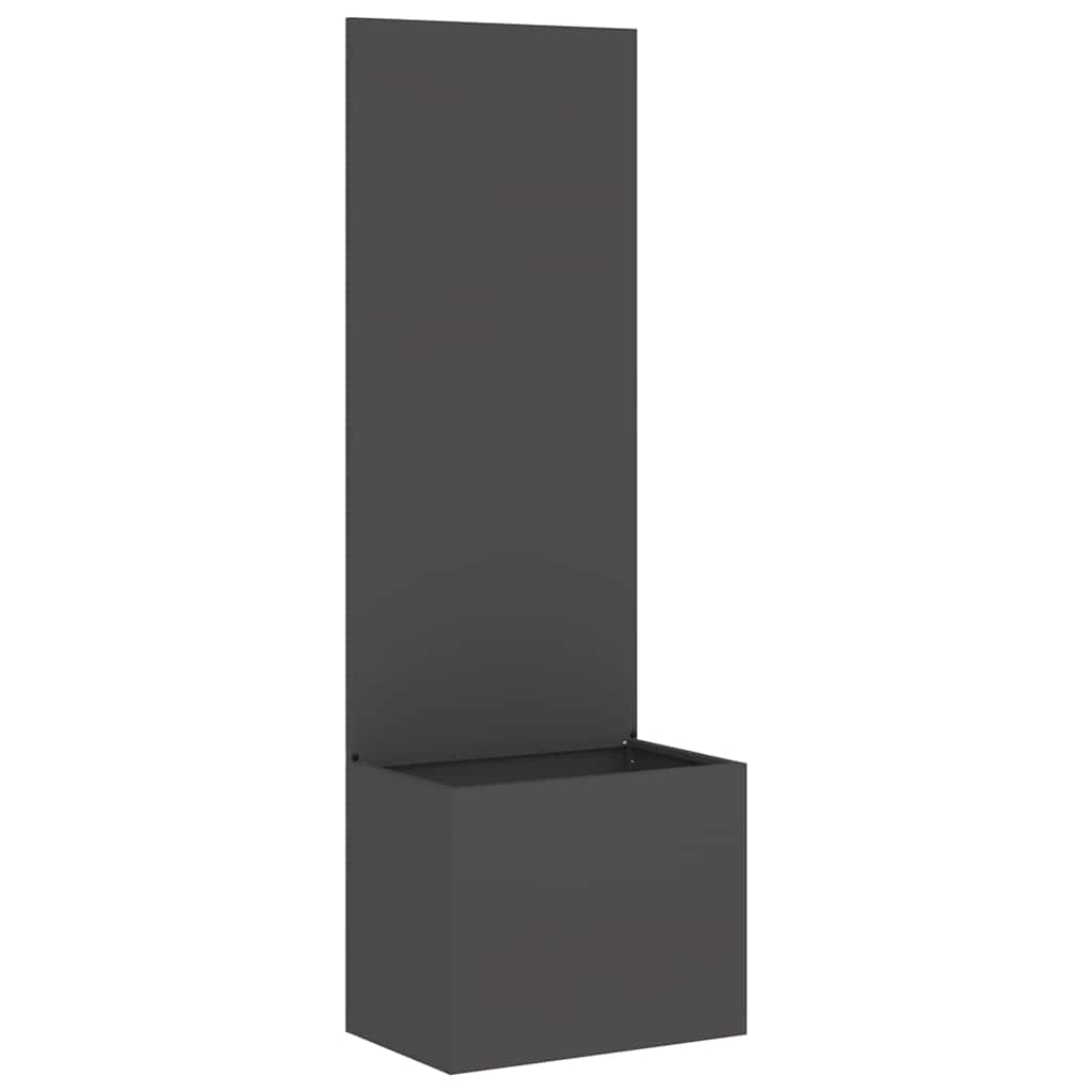 Garden Privacy Screen Black 50 x 150 cm Cold-rolled steel