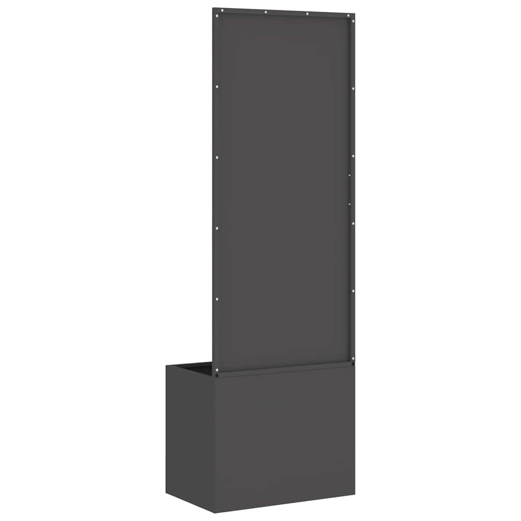 Garden Privacy Screen Black 50 x 150 cm Cold-rolled steel