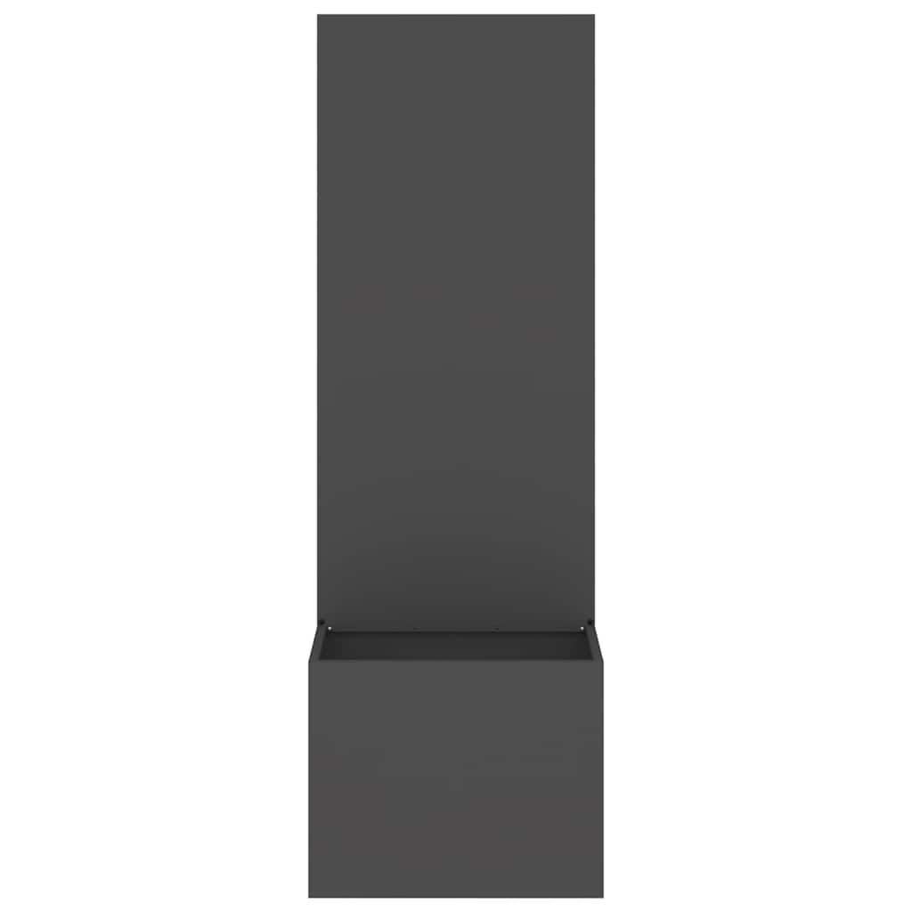 Garden Privacy Screen Black 50 x 150 cm Cold-rolled steel
