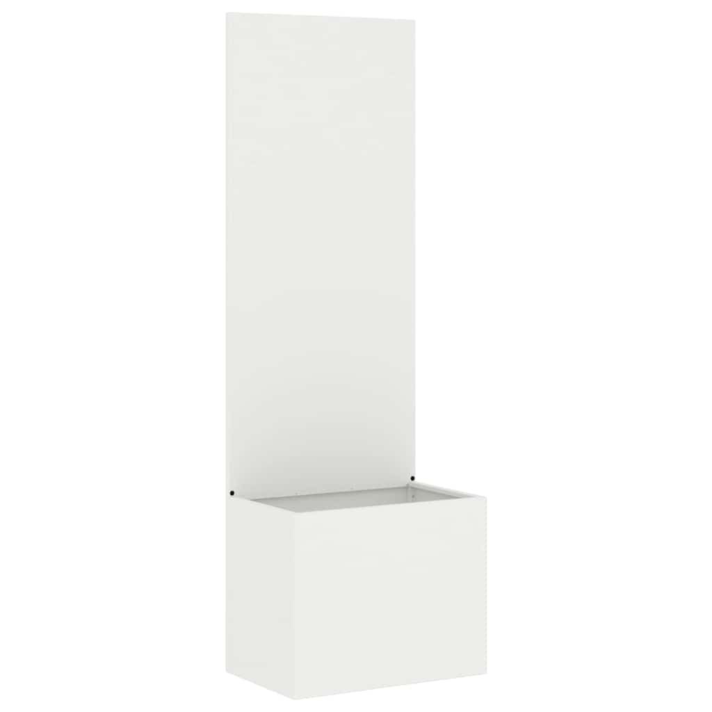 Garden Privacy Screen White 50 x 32 x 150 cm Cold-rolled steel
