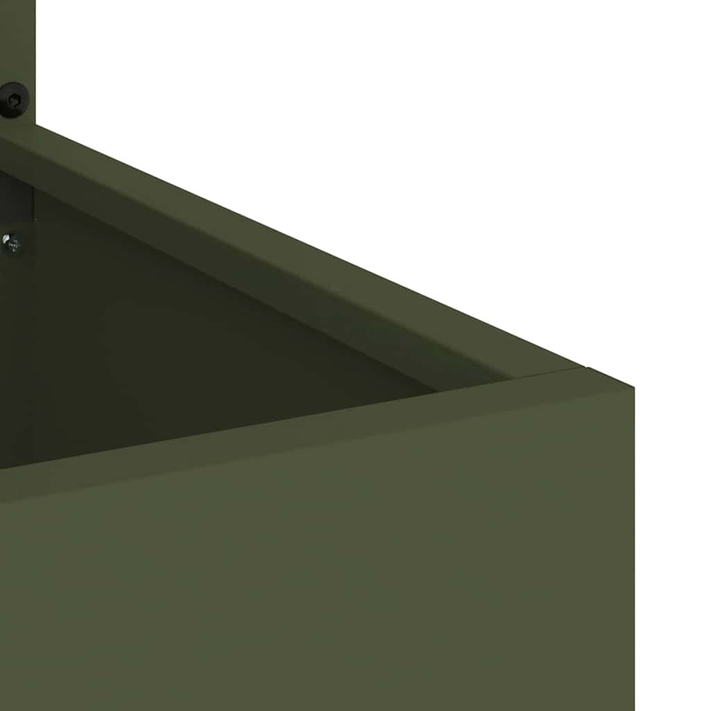 Garden Privacy Screen Olive green 50 x 150 cm Cold-rolled steel