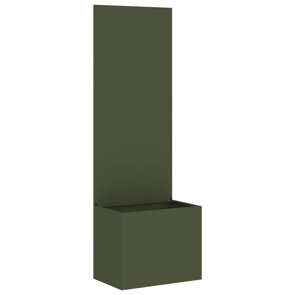 Garden Privacy Screen Olive green 50 x 150 cm Cold-rolled steel