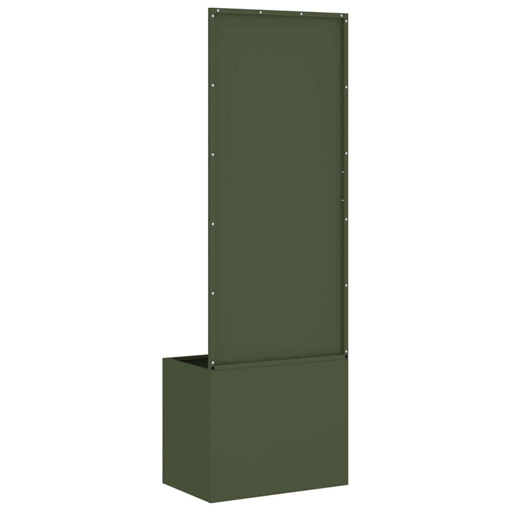 Garden Privacy Screen Olive green 50 x 150 cm Cold-rolled steel