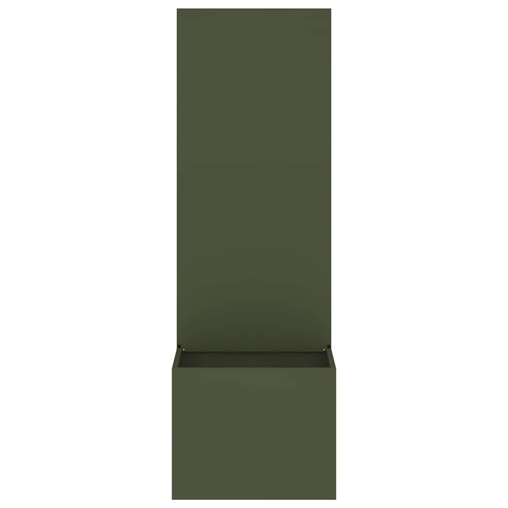 Garden Privacy Screen Olive green 50 x 150 cm Cold-rolled steel