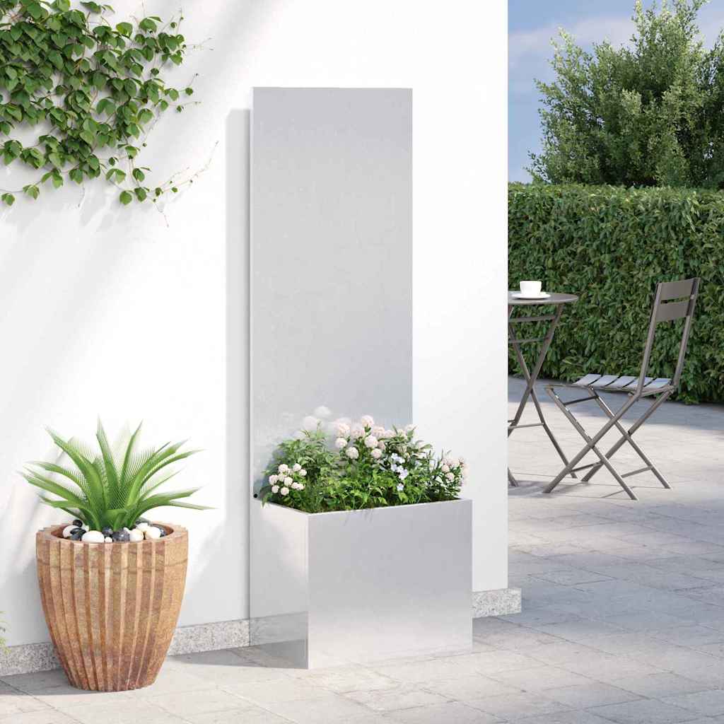 Garden Privacy Screen Sliver 50 x 32 x 150 cm Stainless steel