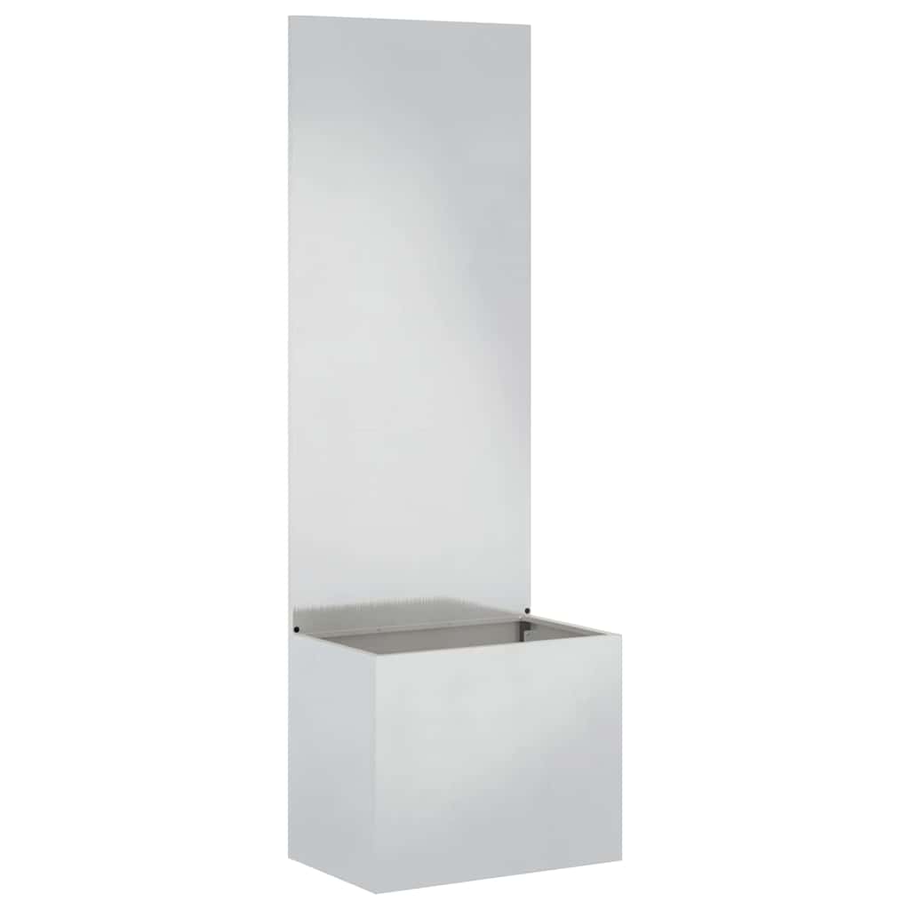Garden Privacy Screen Sliver 50 x 32 x 150 cm Stainless steel