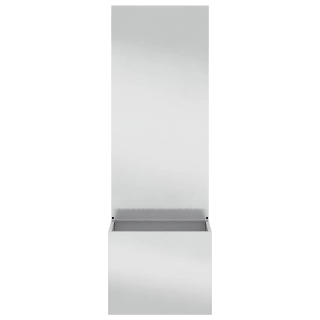 Garden Privacy Screen Sliver 50 x 32 x 150 cm Stainless steel