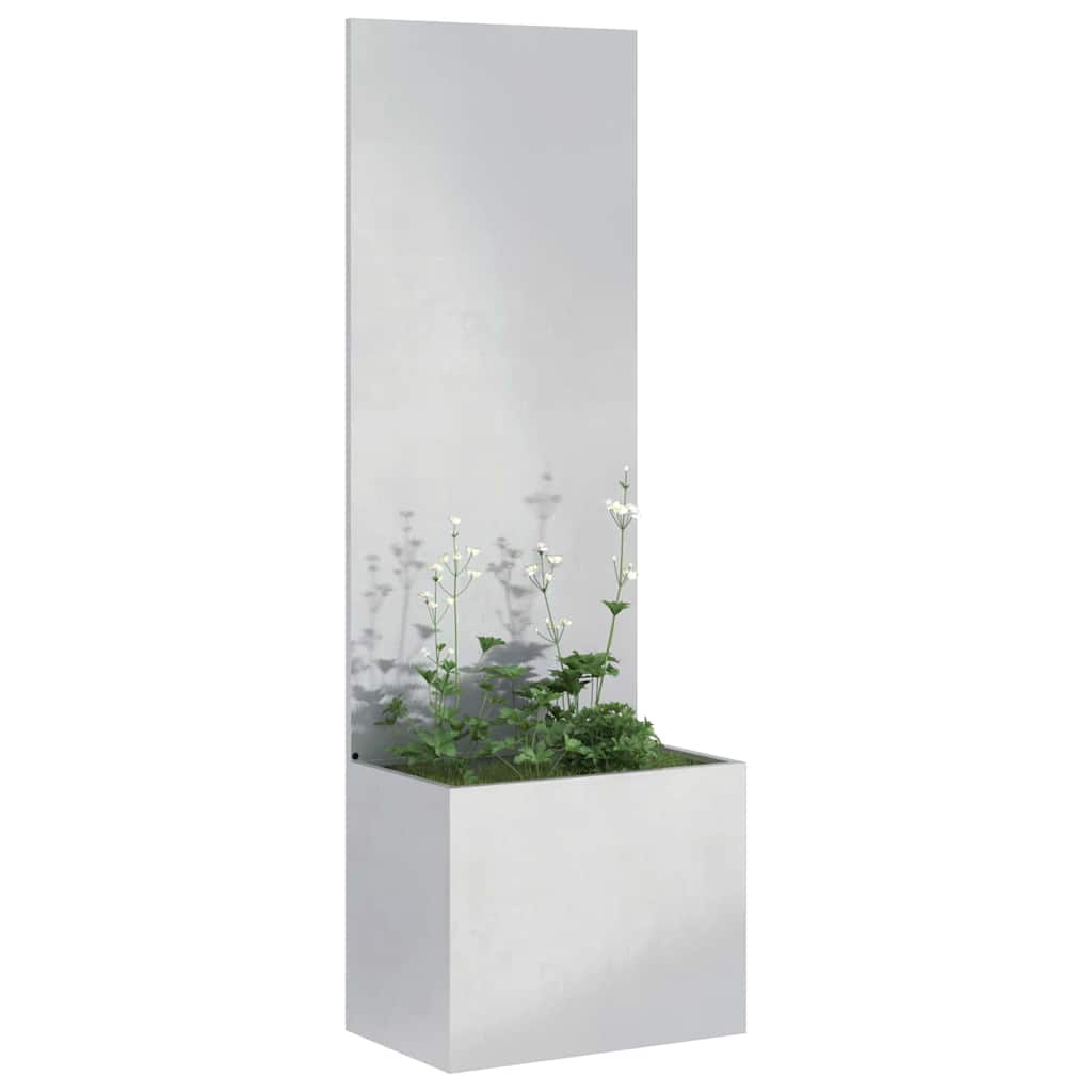 Garden Privacy Screen Sliver 50 x 32 x 150 cm Stainless steel