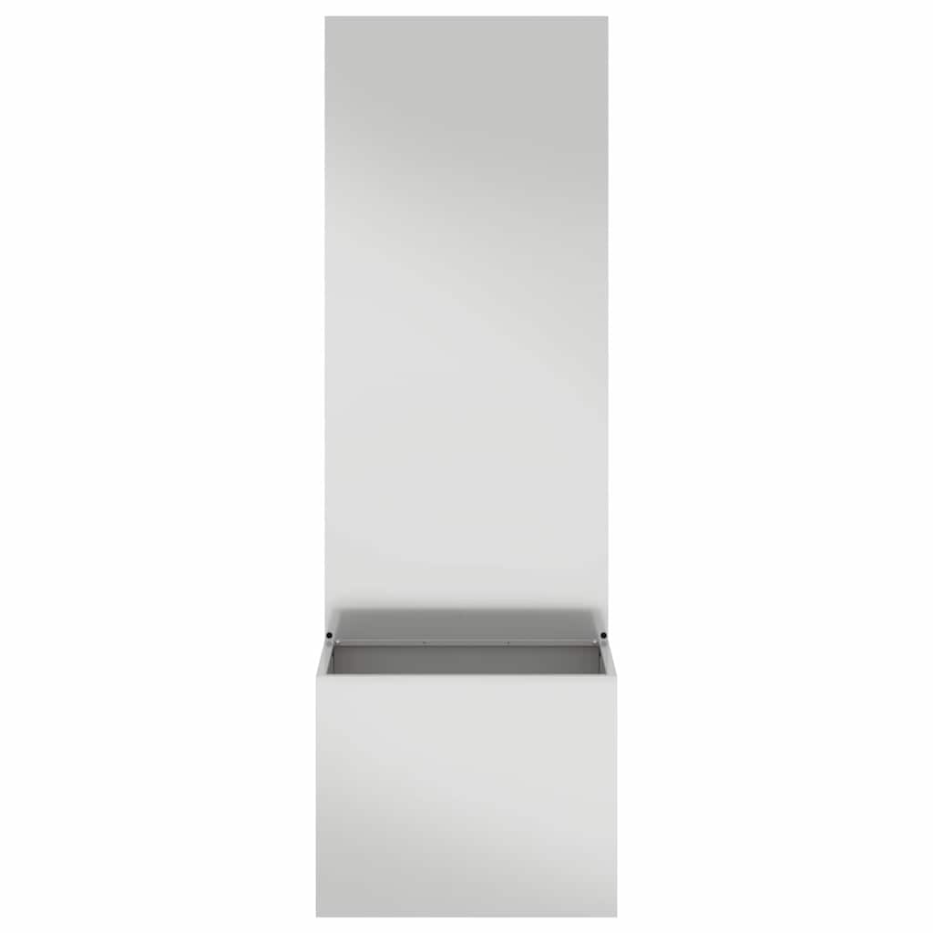 Garden Privacy Screen Silver 50 x 32 x 150 cm Galvanised steel