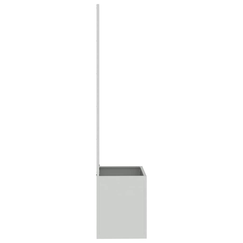 Garden Privacy Screen Silver 50 x 32 x 150 cm Galvanised steel
