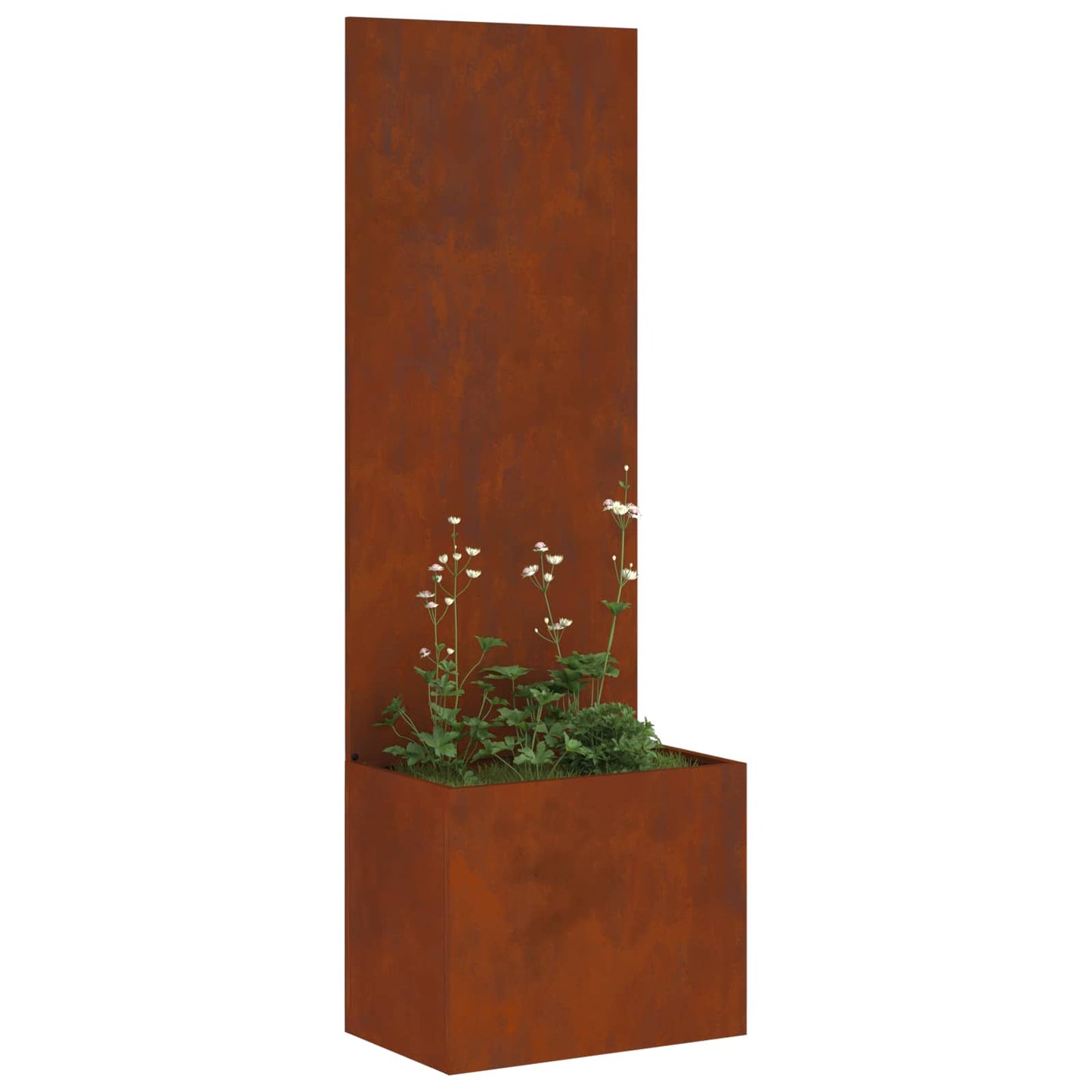 Garden Privacy Screen Rusty 50 x 32 x 150 cm Weathering steel