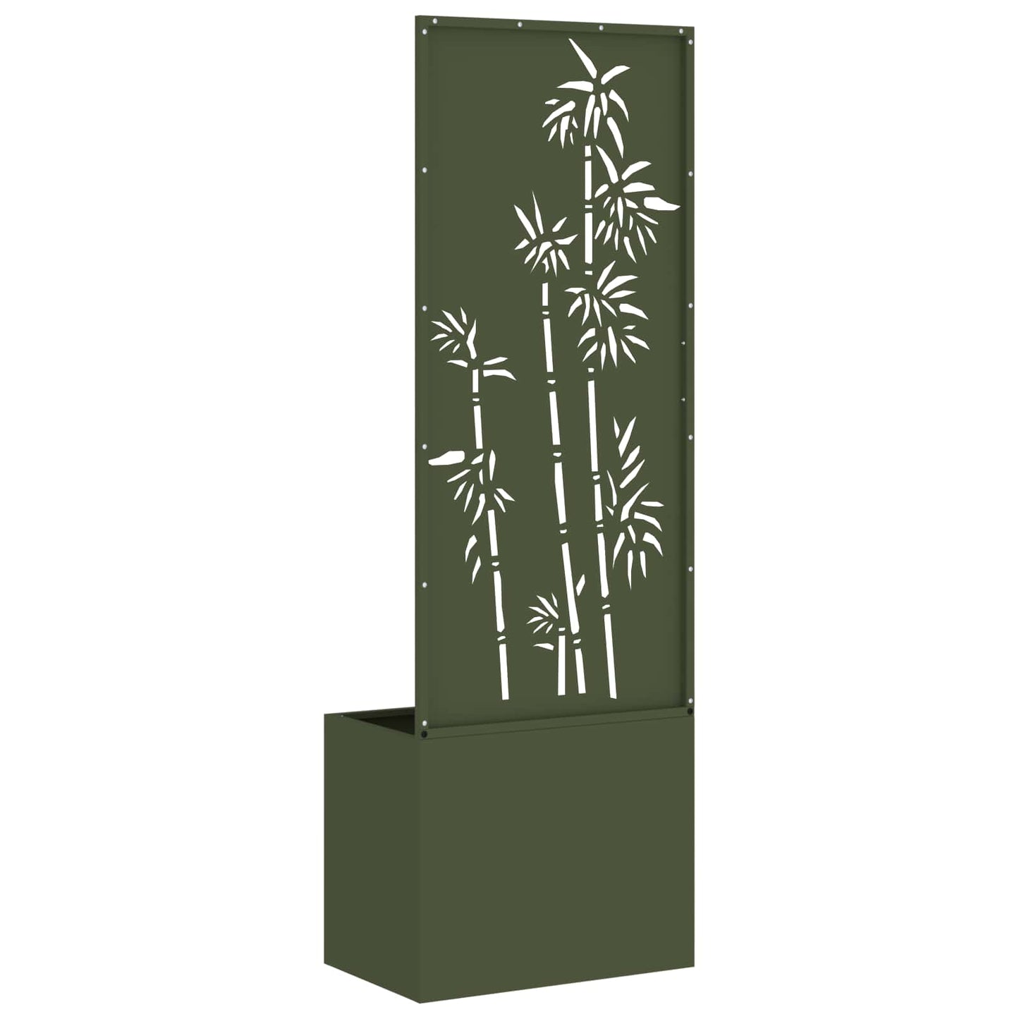 Garden Privacy Screen Olive green 50 x 150 cm Cold-rolled steel