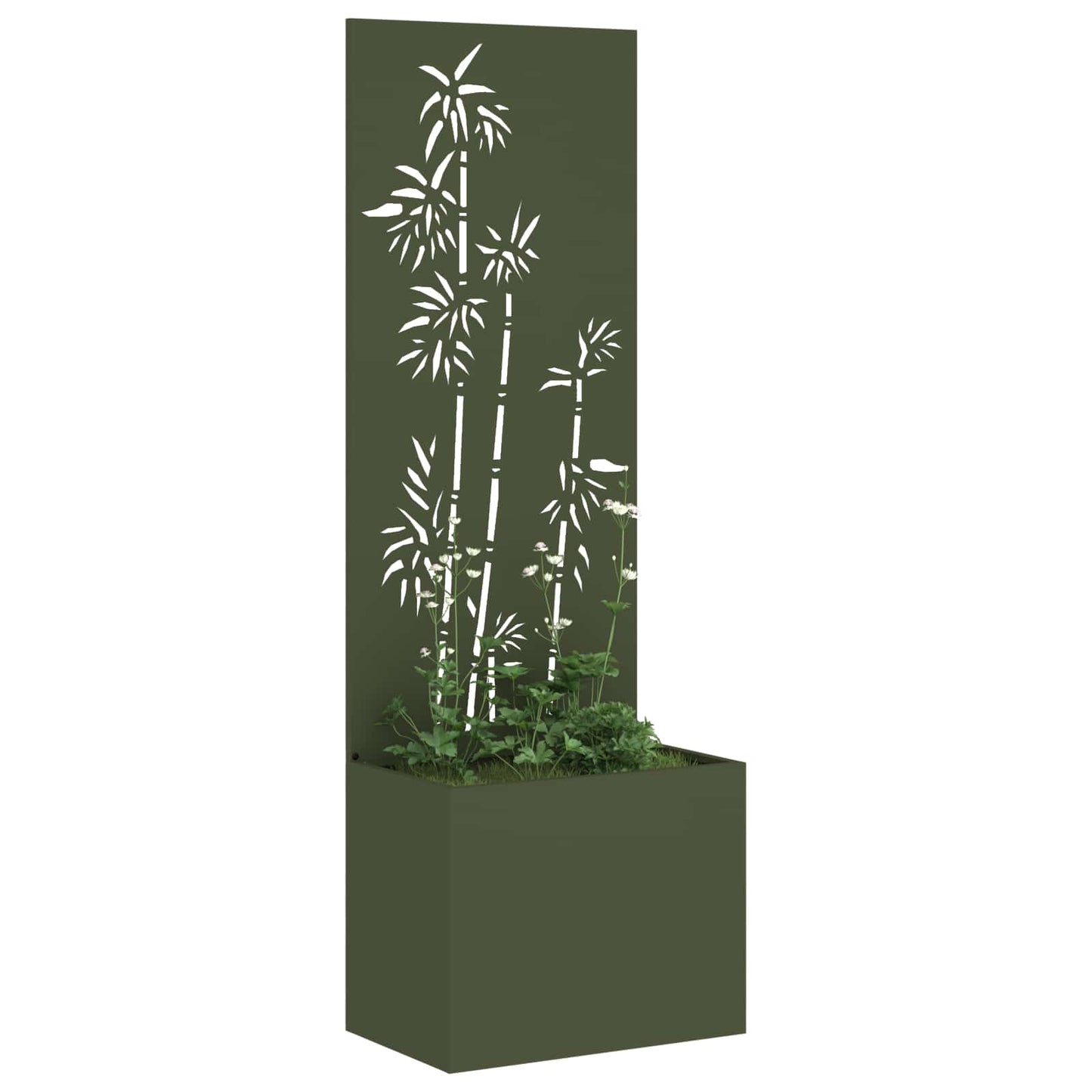 Garden Privacy Screen Olive green 50 x 150 cm Cold-rolled steel