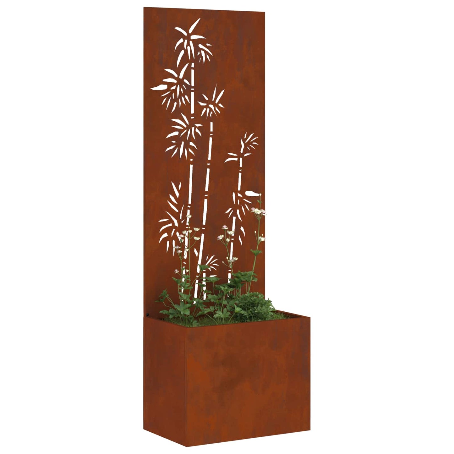 Garden Privacy Screen Rusty 50 x 32 x 150 cm Weathering steel