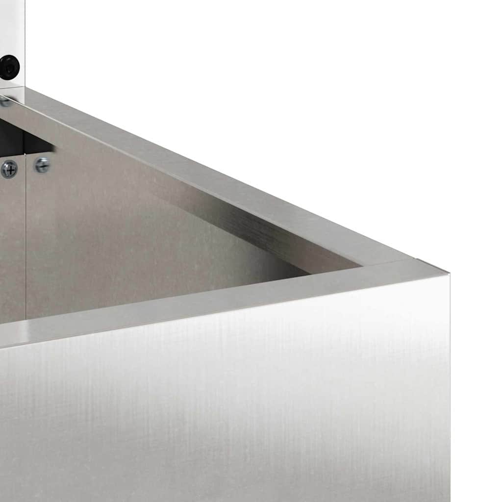 Garden Privacy Screen Sliver 50 x 150 cm Stainless steel