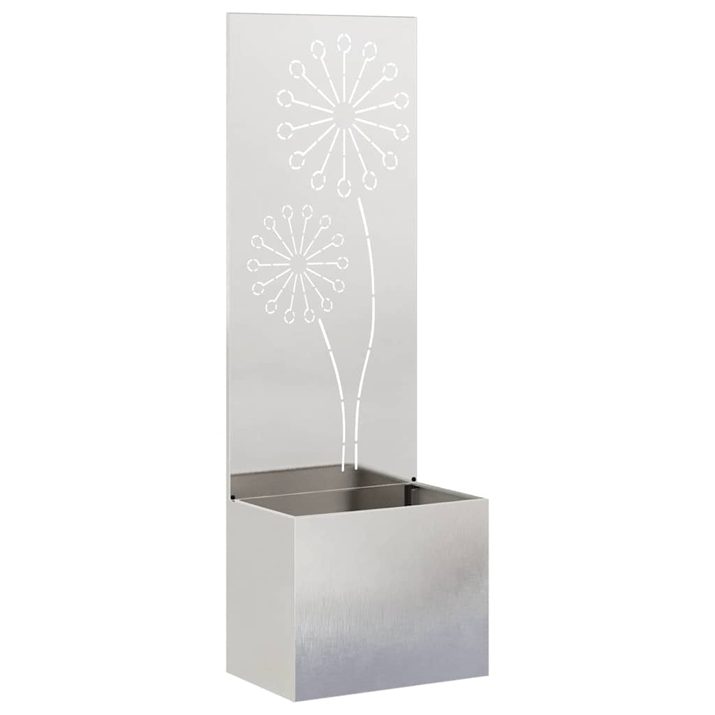 Garden Privacy Screen Sliver 50 x 150 cm Stainless steel