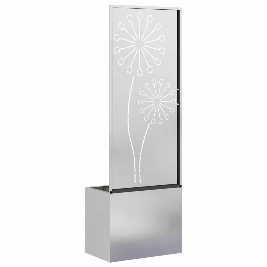 Garden Privacy Screen Sliver 50 x 150 cm Stainless steel