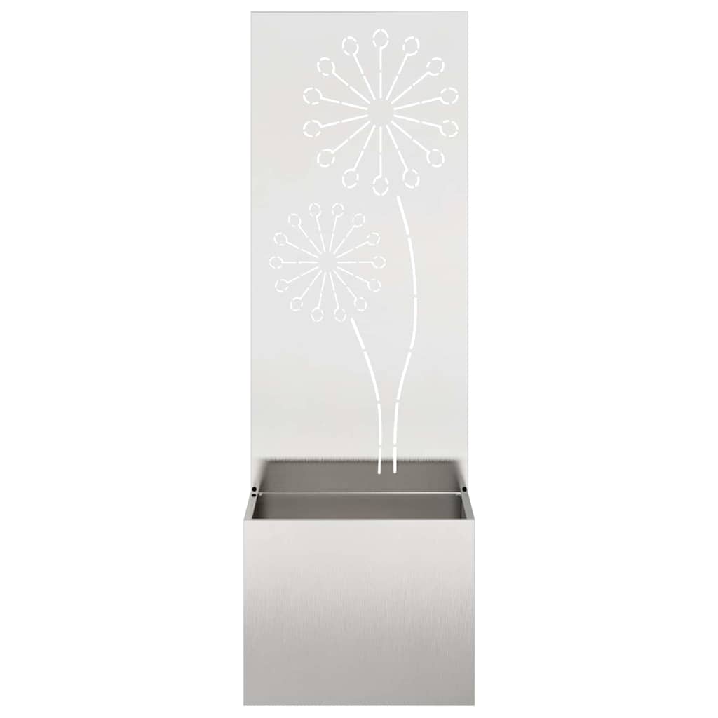 Garden Privacy Screen Sliver 50 x 150 cm Stainless steel