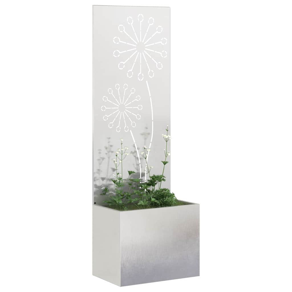 Garden Privacy Screen Sliver 50 x 150 cm Stainless steel