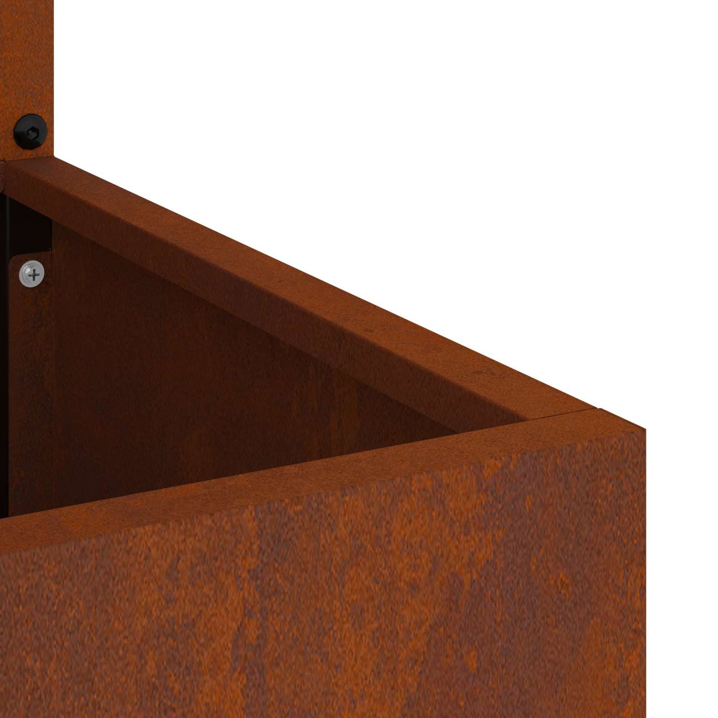 Garden Privacy Screen Rusty 50 x 32 x 150 cm Weathering steel