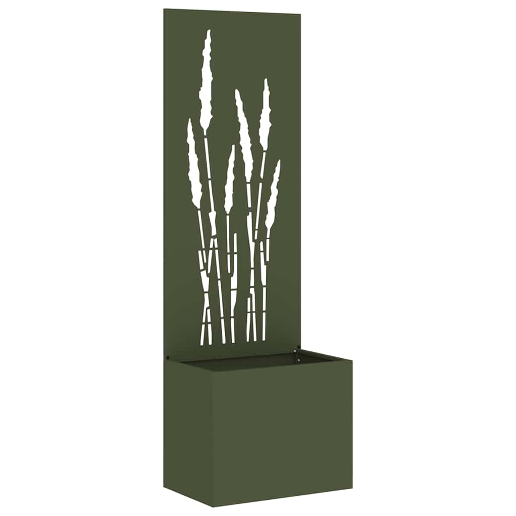 Garden Privacy Screen Olive green 50 x 150 cm Cold-rolled steel