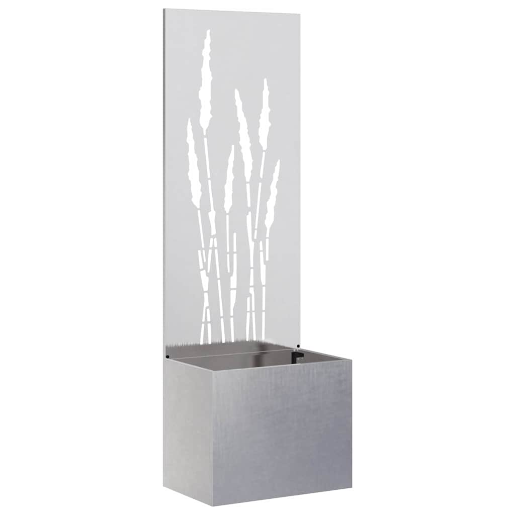 Garden Privacy Screen Sliver 50 x 150 cm Stainless steel