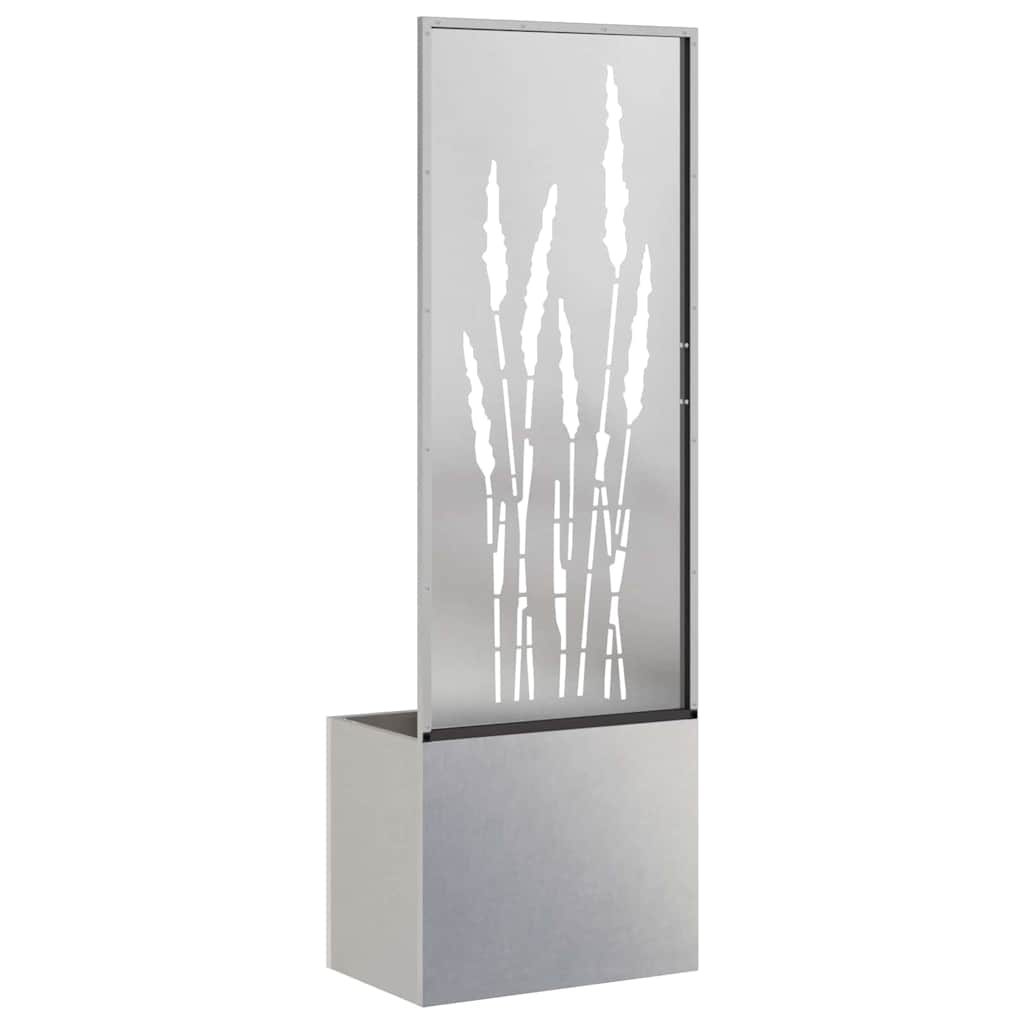 Garden Privacy Screen Sliver 50 x 150 cm Stainless steel