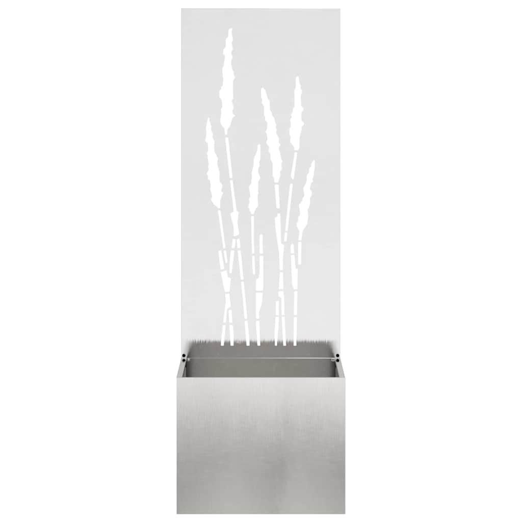 Garden Privacy Screen Sliver 50 x 150 cm Stainless steel