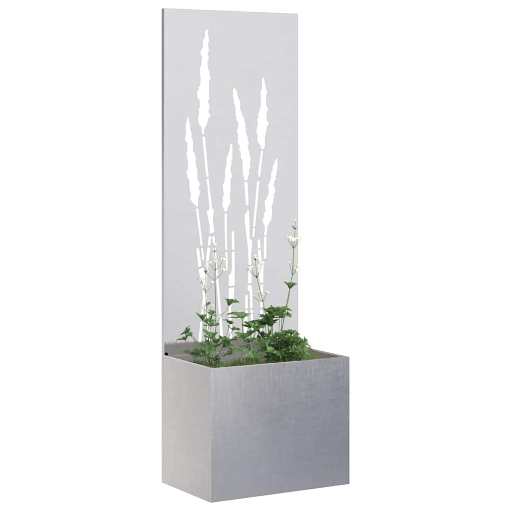 Garden Privacy Screen Sliver 50 x 150 cm Stainless steel