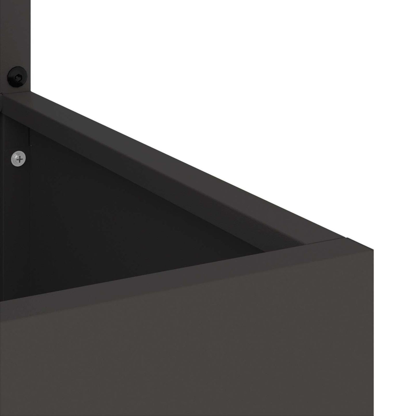 Garden Privacy Screen Black 50 x 150 cm Cold-rolled steel