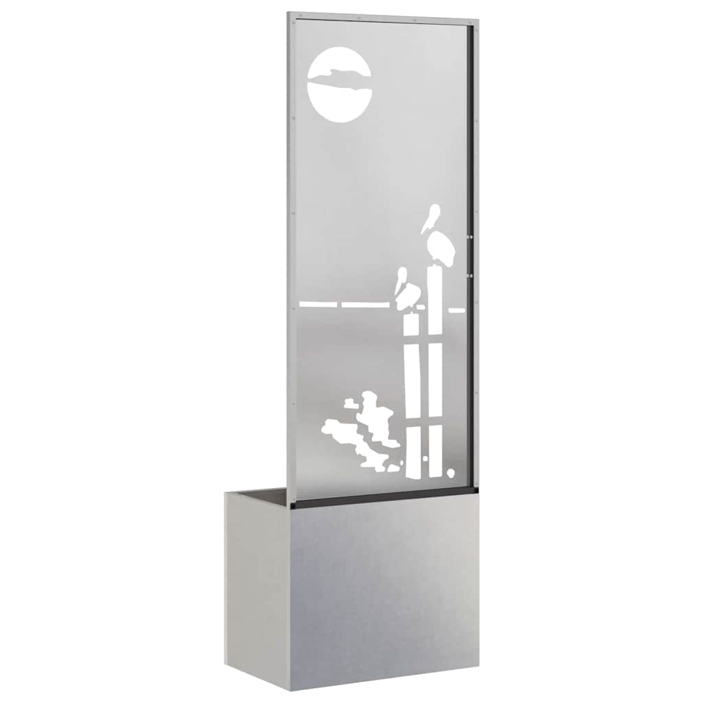 Garden Privacy Screen Sliver 50 x 150 cm Stainless steel