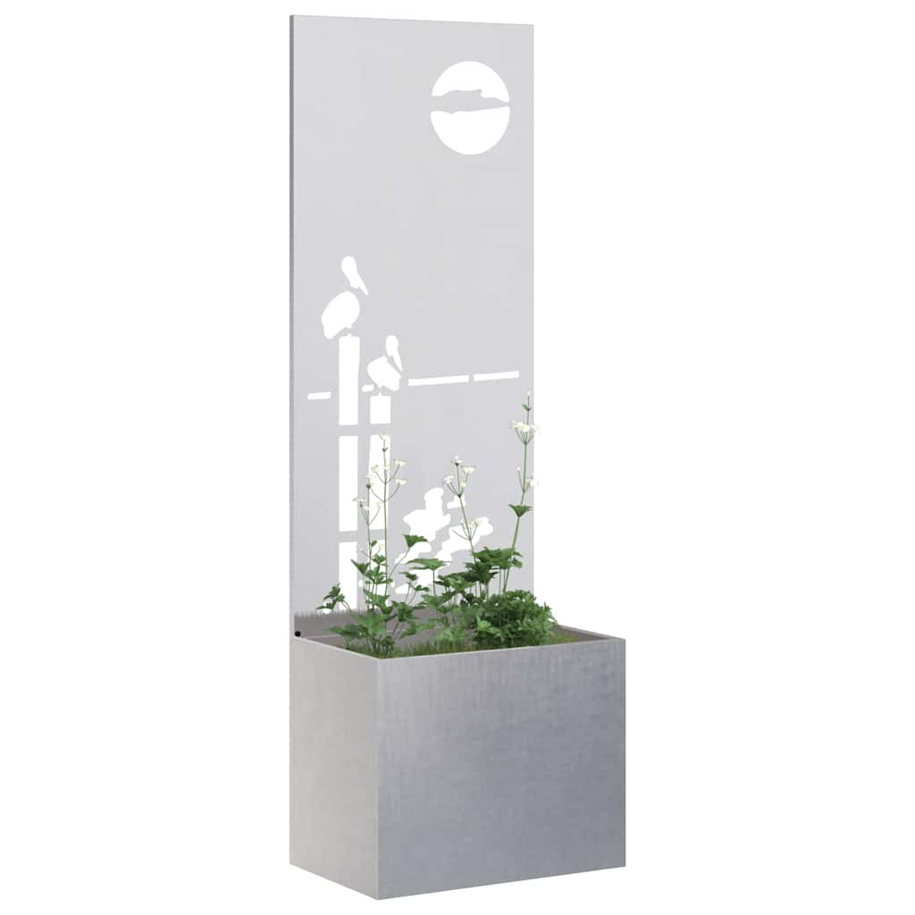 Garden Privacy Screen Sliver 50 x 150 cm Stainless steel
