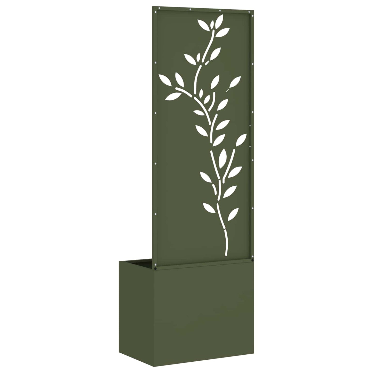 Garden Privacy Screen Olive green 50 x 150 cm Cold-rolled steel
