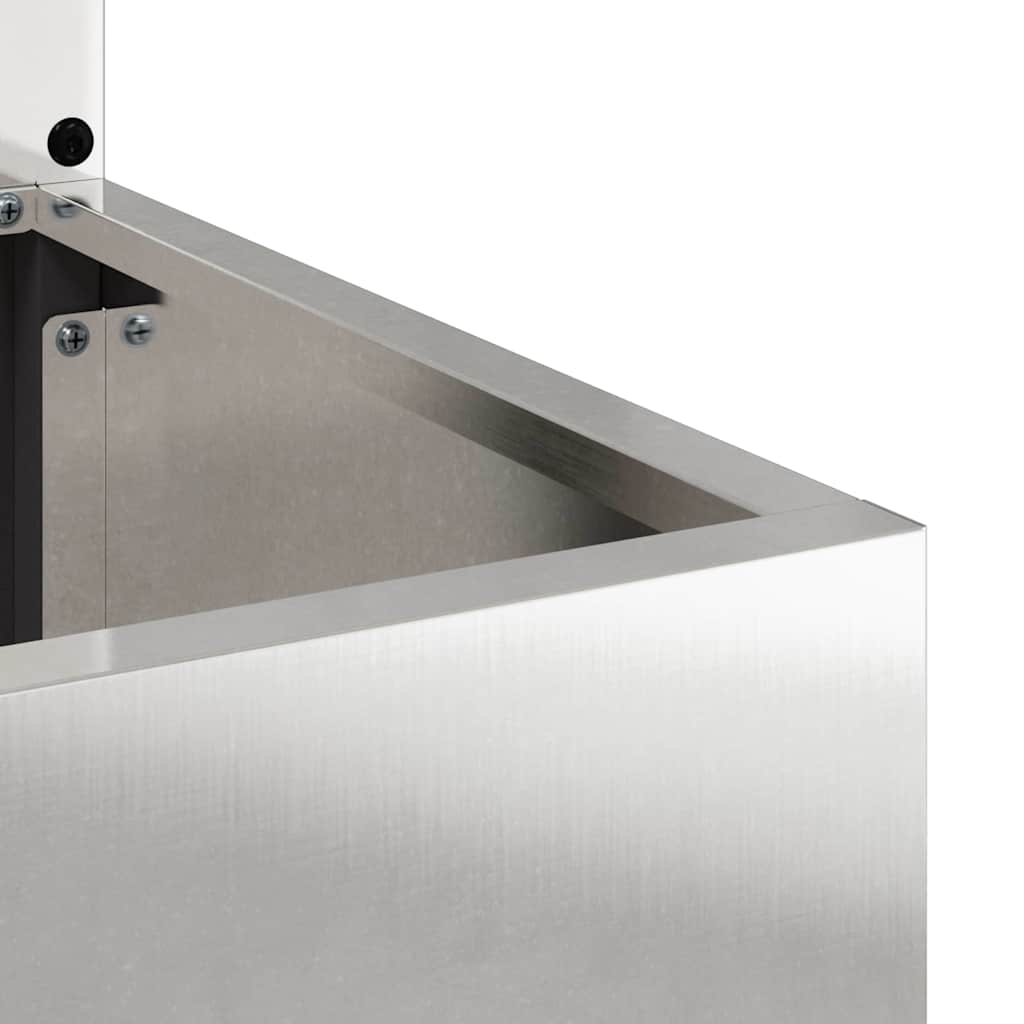 Garden Privacy Screen Sliver 50 x 32 x 150 cm Stainless steel