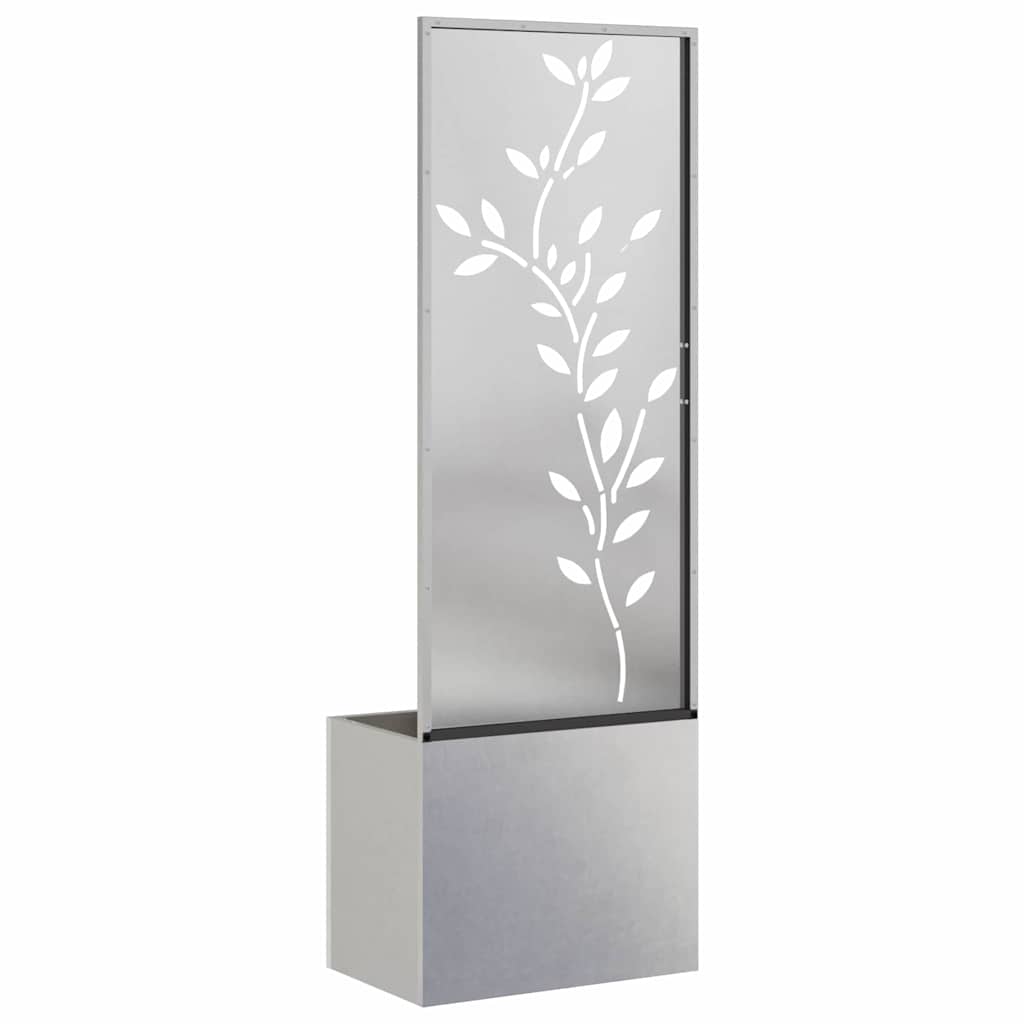 Garden Privacy Screen Sliver 50 x 32 x 150 cm Stainless steel
