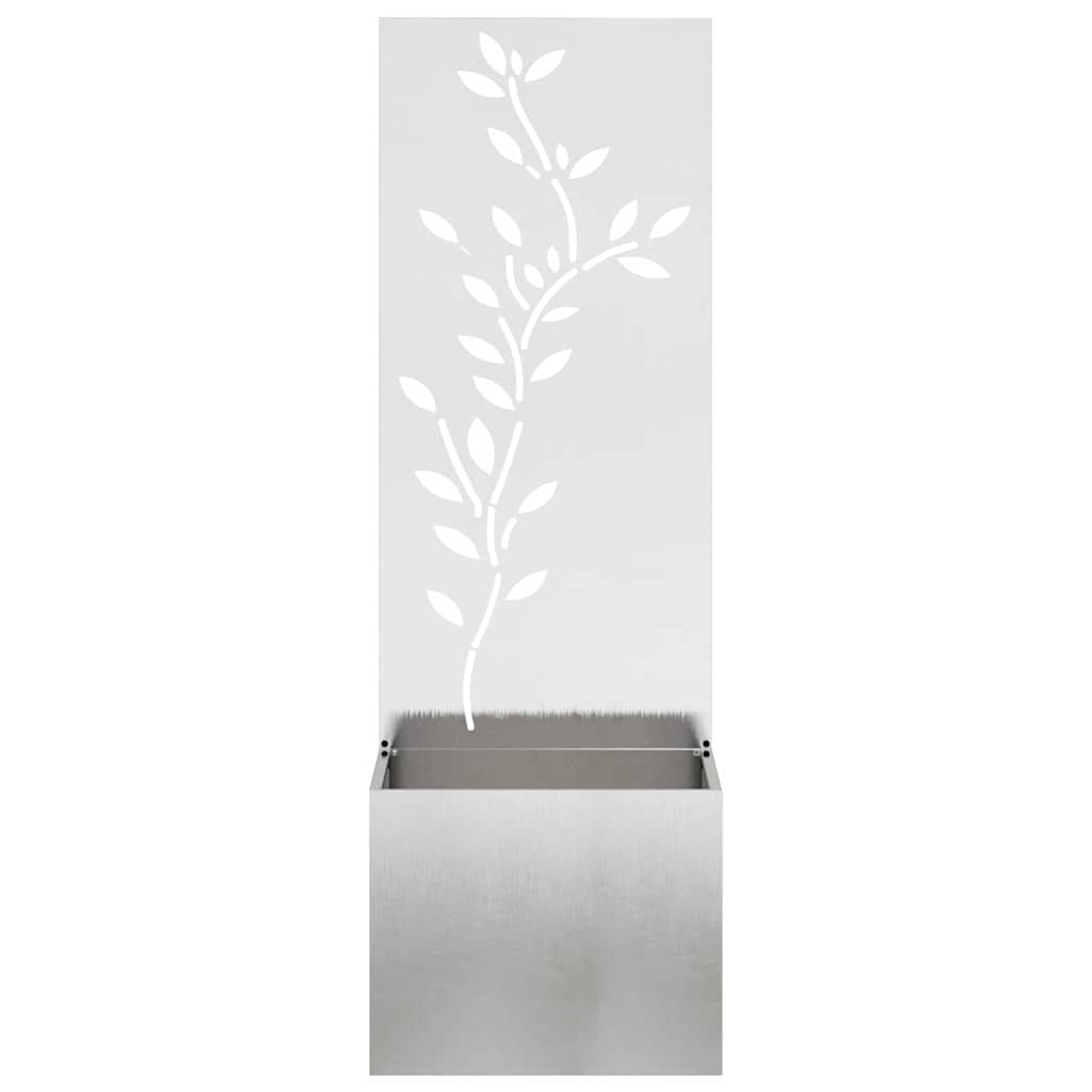 Garden Privacy Screen Sliver 50 x 32 x 150 cm Stainless steel