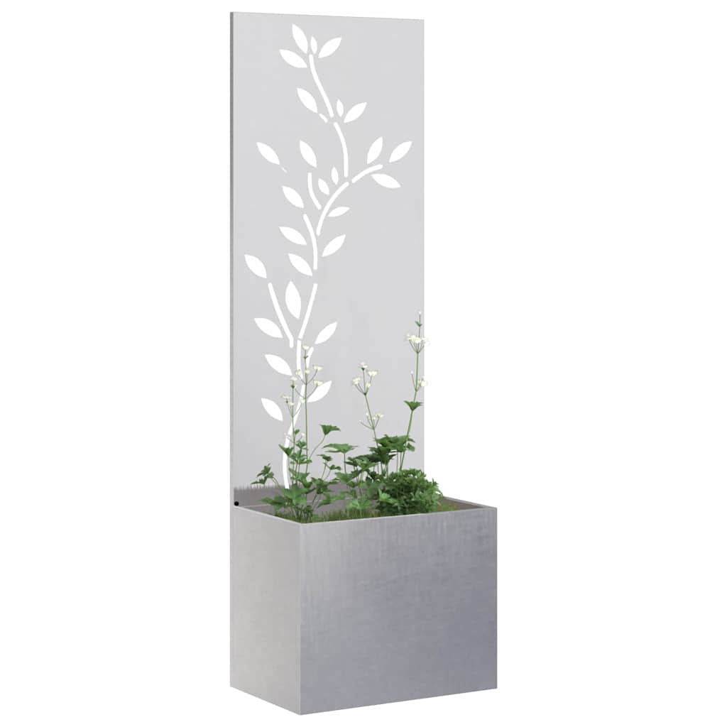 Garden Privacy Screen Sliver 50 x 32 x 150 cm Stainless steel