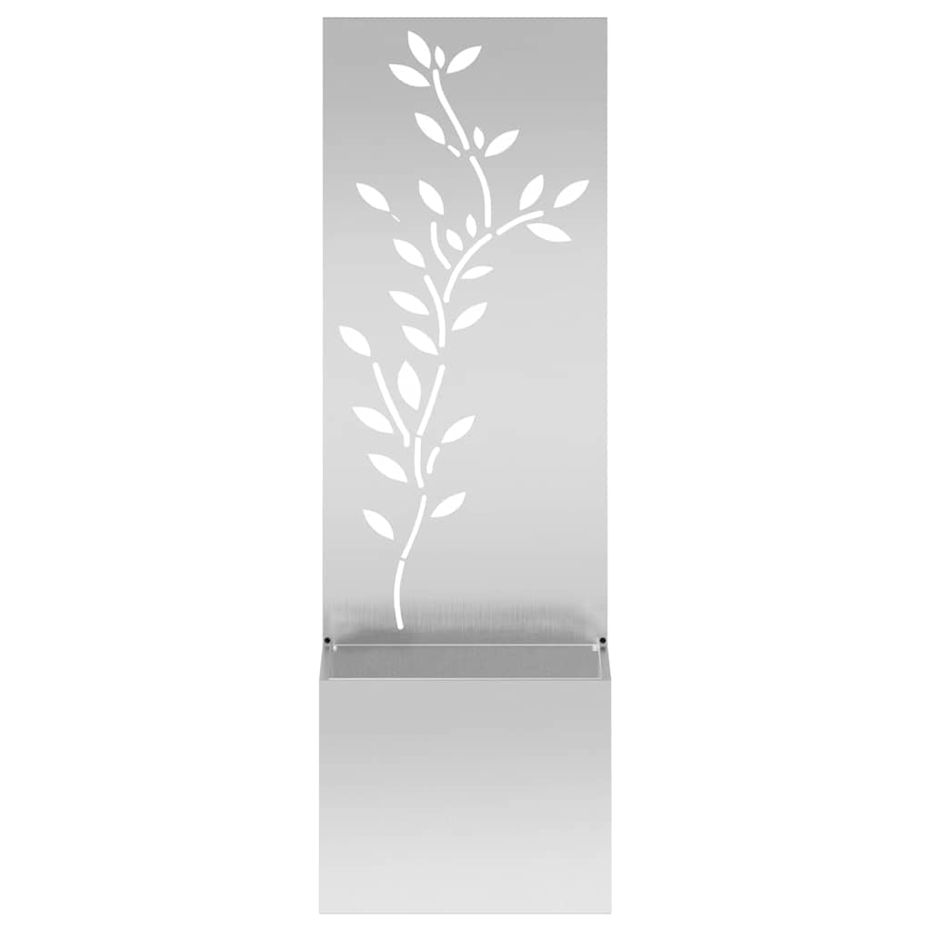 Garden Privacy Screen Silver 50 x 32 x 150 cm Galvanised steel