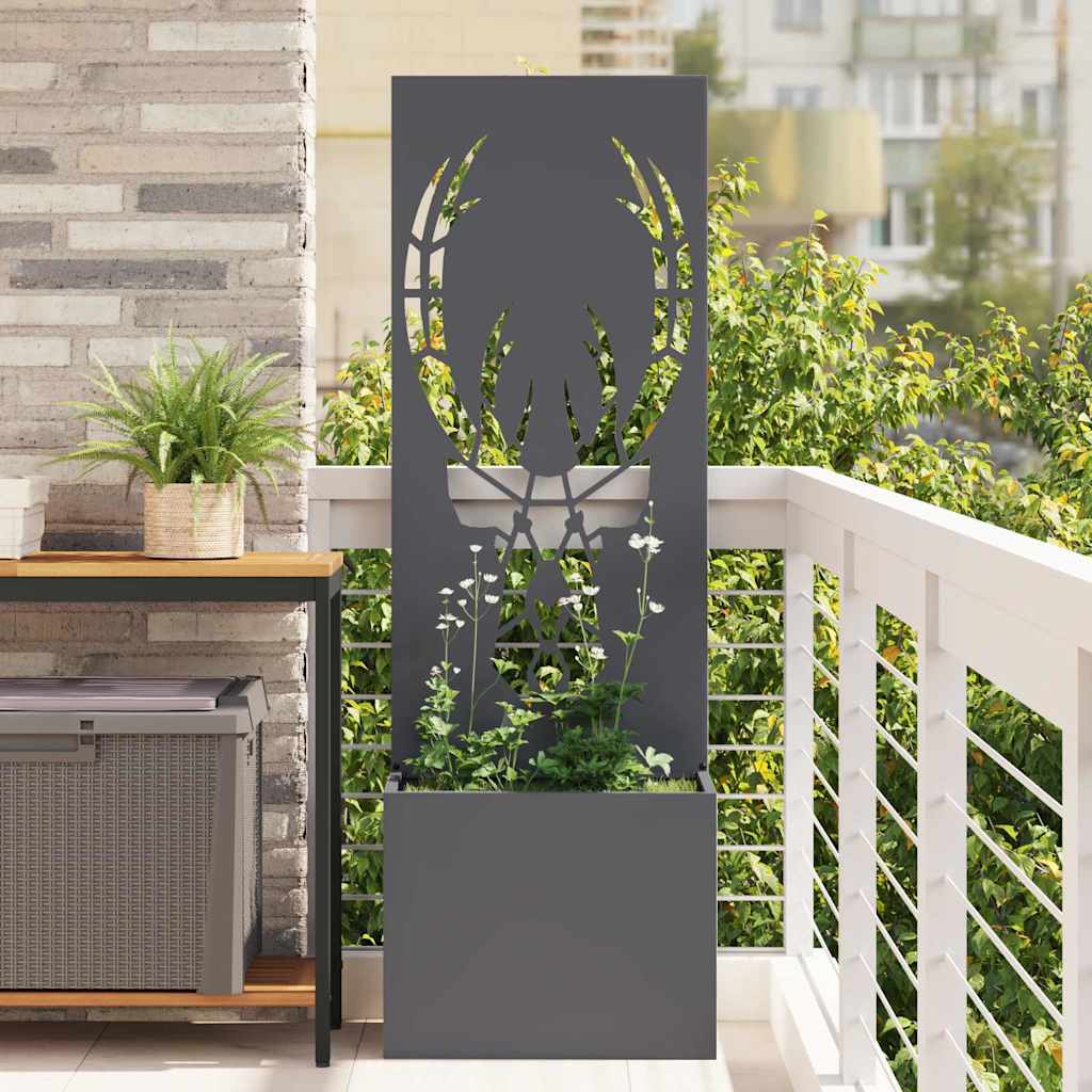 Garden Privacy Screen Anthracite 50 x 150 cm Cold-rolled steel