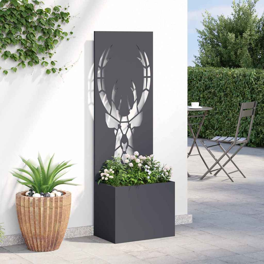Garden Privacy Screen Anthracite 50 x 150 cm Cold-rolled steel