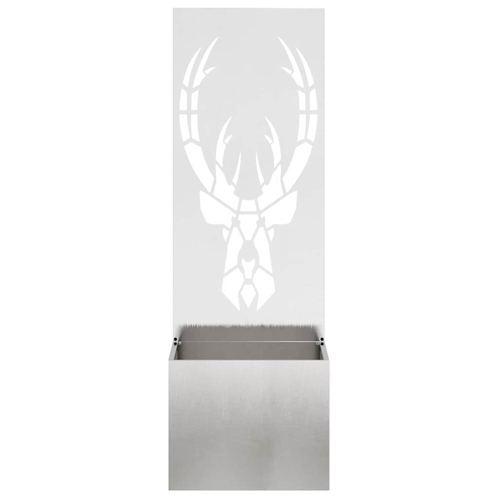 Garden Privacy Screen Sliver 50 x 150 cm Stainless steel