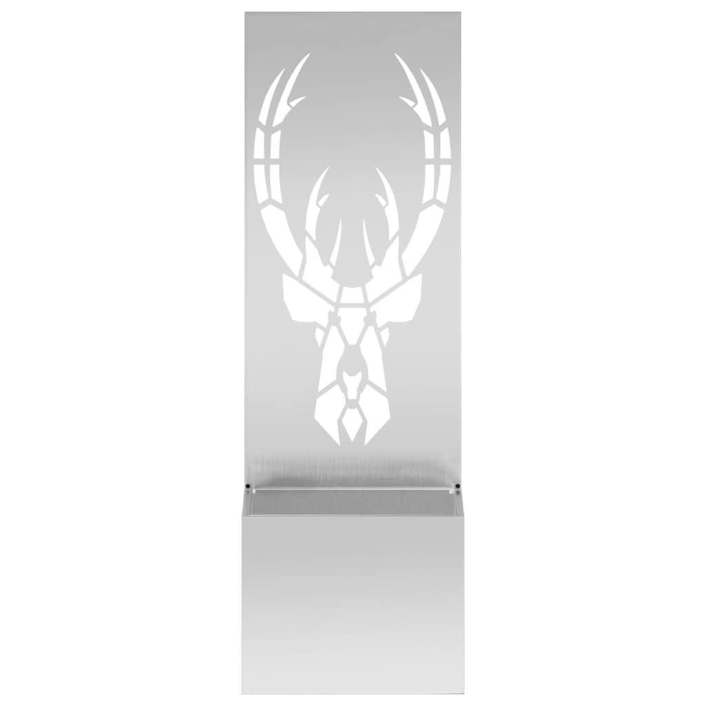 Garden Privacy Screen Silver 50 x 150 cm Galvanised steel