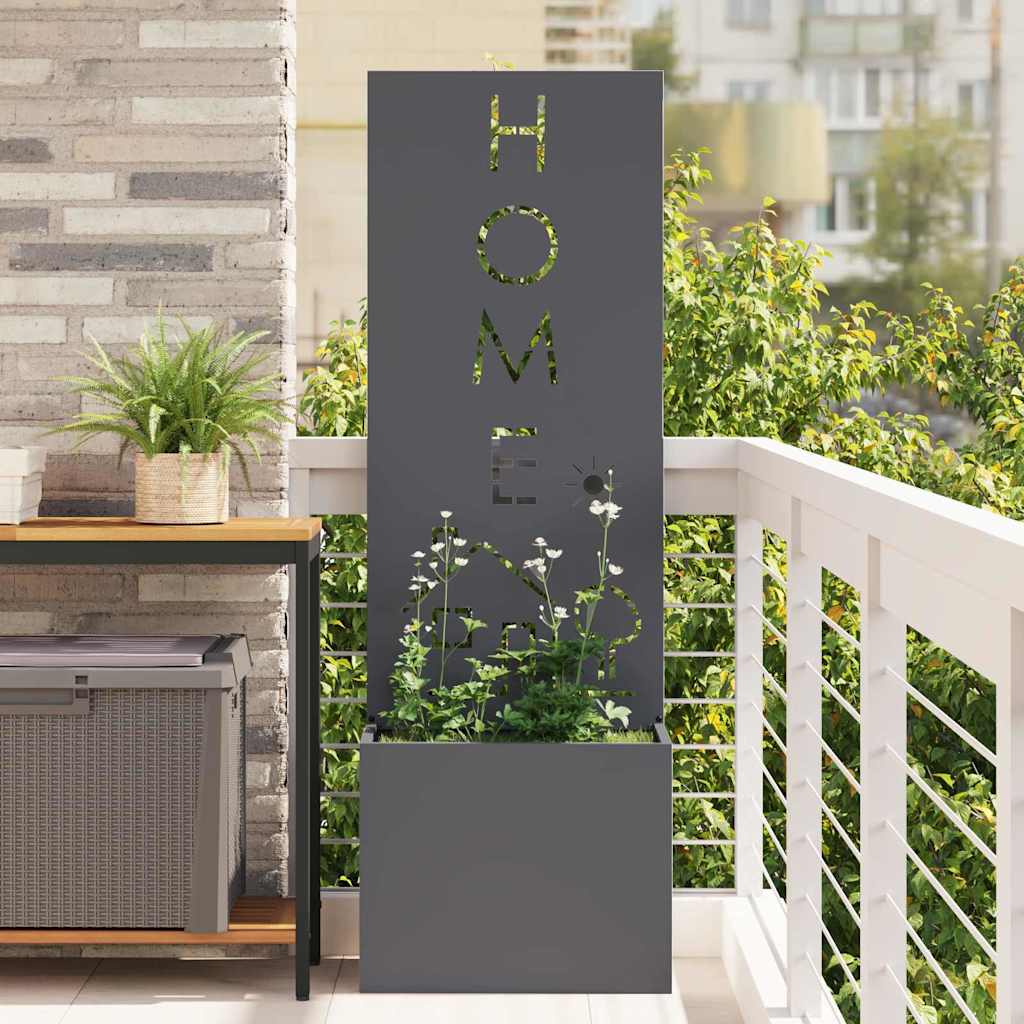 Garden Privacy Screen Anthracite 50 x 150 cm Cold-rolled steel