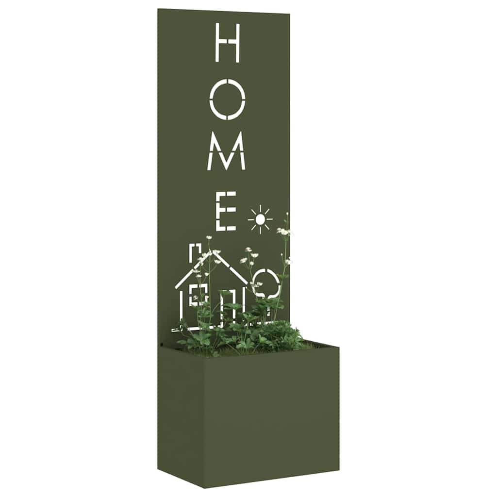 Garden Privacy Screen Olive green 50 x 150 cm Cold-rolled steel