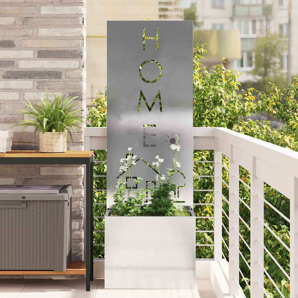 Garden Privacy Screen Sliver 50 x 150 cm Stainless steel